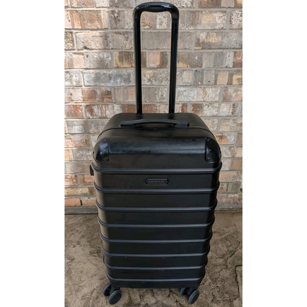 Solgaard Archive Trunk Check-In Suitcase Matte Black Hardshell Spinner No Insert